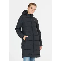 Whistler Wintermantel "Amaret", Damen, Gr. 42, schwarz, 100% Polyester, unifarben, lang, ohne Ausschnitt, Mäntel Wintermantel, mit Kunstdaunenpolster und 2-Wege-Reißverschluss