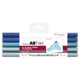Tombow Marker ABT PRO mit zwei Spitzen, Blue Colors, 1 Stück (1er Pack)