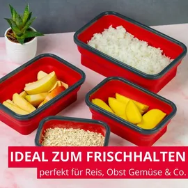 Westmark Faltbare Frischhaltedose rot 400 ml