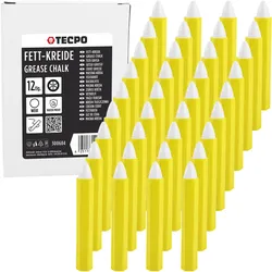 TECPO Fett-Kreide, Reifenmarkierkreide Weiß – 36 Stück, Reifen-Kreide