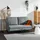 [en.casa] Schlafsofa Soini 2-Sitzer Dunkelgrau