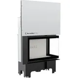Kamineinsatz kratki VN 810/410 mit 14 kW rechte Seitenscheibe rechts mit Hebetür