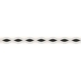 A.S. Création selbstklebende Bordüre Only Borders Borte 5,00 m x 0,05 m grau schwarz weiß Made in Germany 282217 2822-17