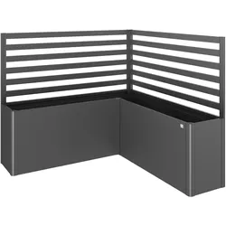 Biohort Rankgitter für Hochbeet (2 Stück, für L-Form) L Form dunkelgrau-metallic