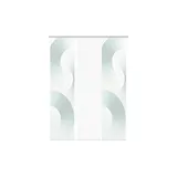 Vision Schiebegardine »BEXON«, (3 St.), SET,SCHIEBEVORHANG,BAMBUS,DIGITALDRUCK, blau