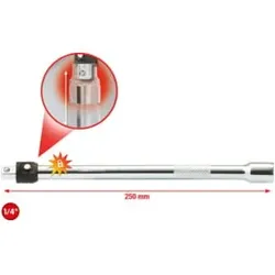 KS Tools 1/4" CHROMEplus Verlängerung mit Verriegelung, 250mm