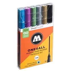 MOLOTOW One4All Acrylstifte farbsortiert 2,0 mm, 6 St.