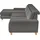 Set One by Musterring Ecksofa, grau (anthrazit), SET ONE BY MUSTERRING, Sofas, B/H/T: 307cm x 86cm x 195cm, Cord, Ottomane links, Sitzhöhe 49cm,Sitztiefenverstellung im 3-Sitzer,Kopfteilverstellung,Bettfunktion,Bettkasten, 88% Polyester;12% Polyamid, Ecksofa, Kopteil
