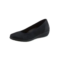 Ballerina CLASSIC, Damen, Gr. 37, blau (marine), Nubukleder, feminin, Schuhe