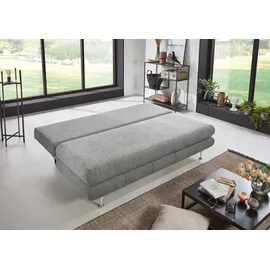 SUN GARDEN Schlafcouch Polyester 2-Sitzer Grau/Braun