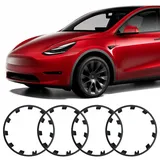 Felgenschutz 21 Zoll für Tesla Model Y, 21 Zoll Felgenrand-Schutz ABS Felgenschutz Felgendeckel Autoschutz Felgen-Nabenkappen-Abdeckung Nabenschutz Felgenabdeckung für Tesla Model Y 2019-2024