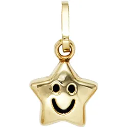 Stern-Anhänger JOBO "Anhänger Stern", gold (gelbgold 333), Schmuckanhänger, Damen, Gelbgold 333, 333 Gold
