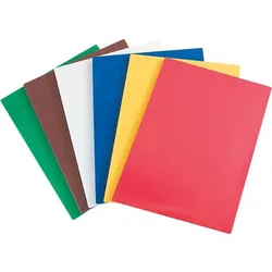 Schneidebrett-Set HACCP, GN 1/1, glatt, Polyethylen, bunt: rot, grün, gelb, blau, weiß, braun