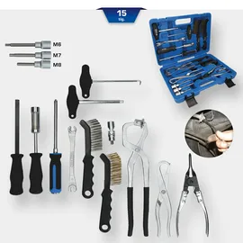 BRILLIANT TOOLS Universal-Bremstrommel und Bremsscheiben-Werkzeug-Satz, 15-tlg.