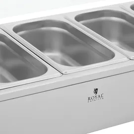 Royal Catering Bain Marie 6 GN 1/3 Behälter -