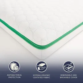 The White Stone Topper 120 x 190 cm H2 Memory Foam Breeze