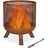 Relaxdays Feuerkorb Metall 53 x 44 cm Garten Feuertonne Braun
