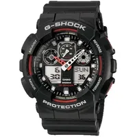 Casio G-Shock Herren Schwarz Armbanduhr GA-100-1A4ER