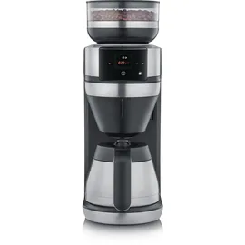 Severin Kaffeemaschine mit Mahlwerk »KA 4853 FILKA«, 1,4 l, Kaffeekanne, Papierfilter, 1x4, schwarz, silber