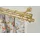 GARESA Gardinenstange GARESA "ANDREA", gold (mattmessingfarben), L:430cm Ø:20mm, Metall, Gardinenstangen, Vorhanggarnitur, verlängerbar, Endknopf Profil groß, mit Ringen