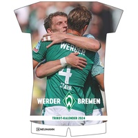 N NEUMANNVERLAGE Werder Bremen 2024 - Trikotkalender - Fan-Kalender - Fußball-Kalender - 34,1x42 - Sport