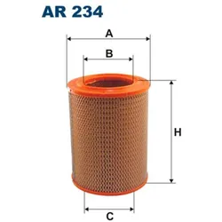 FILTRON Luftfilter Universal  138mm für FIAT FORD 82419785 71736155 5019409 AR 234