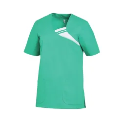 Leiber Schlupfkasack, kurzarm, Damen, smaragd 08/1255/83-L , Größe: L