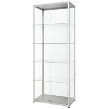 Showdown Displays Vitrine 80 x 200 x 40 cm Silber