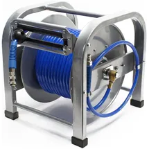 Wiltec Automatischer Druckluft Schlauchaufroller 30 m 12 bar, Schlauchtrommel