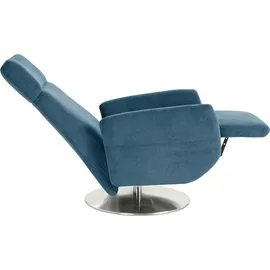 sit&more TV-Sessel Kobra Mikrofaser 71 x 110 x 82 cm Blau