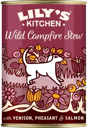 Lily's Kitchen Wild Campfire Stew Nassfutter Für Hunde Hirsch Fasan Und Lachs 400g