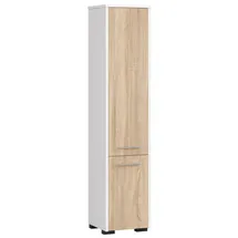abamihome Akord Fin Hochschrank 30 x 140 cm Weiß Holz