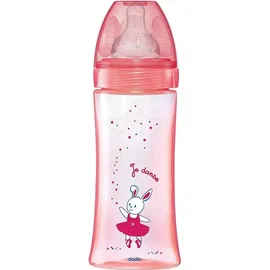 Dodie Babyflasche Initiation+ Antikolik rund 330 ml Rosa