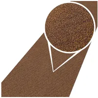 ANRO Teppich Teppichläufer Flur Schlafzimmer Küche Wohnzimmer Küchenläufer Küchenteppich rutschfest Meterware Tamara Braun 100x50cm