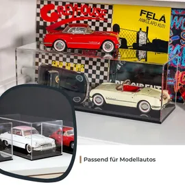 HMF 46803 Acryl Vitrine für Modellautos, Figuren, 30 x 15 x 14 cm