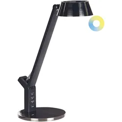 LED Schreibtischlampe CHAMAELEON mit USB-Anschluss Metall Messing