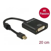 DeLock Mini DisplayPort 1.2 [Stecker]/DVI [Buchse] Adapterkabel, passiv, schwarz