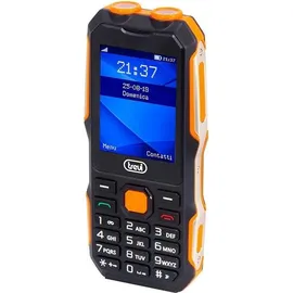 Trevi Forte 70 Arbeitstelefon, Stoßfest, Lange Akkulaufzeit, Robustes Smartphone mit 2,4" LCD-Display, Einfache Bedienung, Doppelte Taschenlampe, Leistungsstarker Lautsprecher, Wireless, Kamera