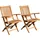 ALEOS. AVES Klappsessel 56 x 56 x 94 cm braun 2 St.