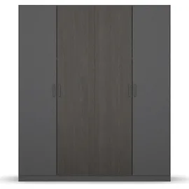 Rauch Miro 181 x 210 x 54 cm graumetallic/black oak