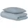SCHIESSER Grebur Zickzack Hellblau 155 x 220 cm + 80 x 80 cm