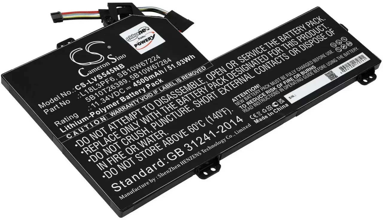 Akku passend für Laptop Lenovo IdeaPad Ideapad S540-15IWL GTX, Typ SB10W67224 - 11,34V - 4500 mAh