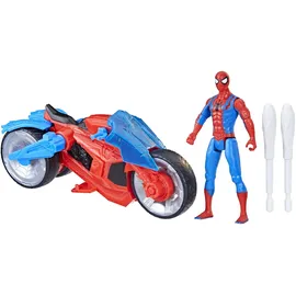 Hasbro Marvel Spider-Man Epic World of Action Web-Motorrad, Figur - Spielzeug-Motorrad Spielset