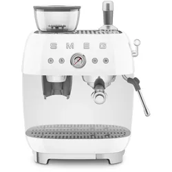 SMEG EGF03WHEU, Espressomaschine, 2,4 l, Gemahlener Kaffee, Eingebautes Mahlwerk