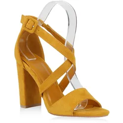 Damen High Heels in Dunkelgelb