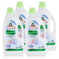 Frosch Baby Waschmittel 1,5L - Hypoallergen für Babywäsche (4er Pack)