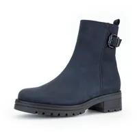 Gabor Damen Biker Boots, Frauen Stiefeletten,Moderate Mehrweite (G),Booties,halbstiefel,Kurzstiefel,Nightblue (Mel.),40 EU 6.5 UK - 40 EU