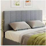 Homcom Kopfteil-160L x 10B x 106-126H cm-Grau | Gr.: onesize