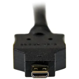 Startech StarTech.com 1m Micro HDMI auf DVI Kabel - Micro HDMI zu DVI-Adapterkabel - Micro HDMI Typ-D Gerät auf DVI-D Single-Link Monitor/Display/Projektor Monitor/Konverterkabel - Robust (HDDDVIMM1M)