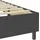 vidaXL Boxspringbett 100 x 200 cm Dunkelgrau